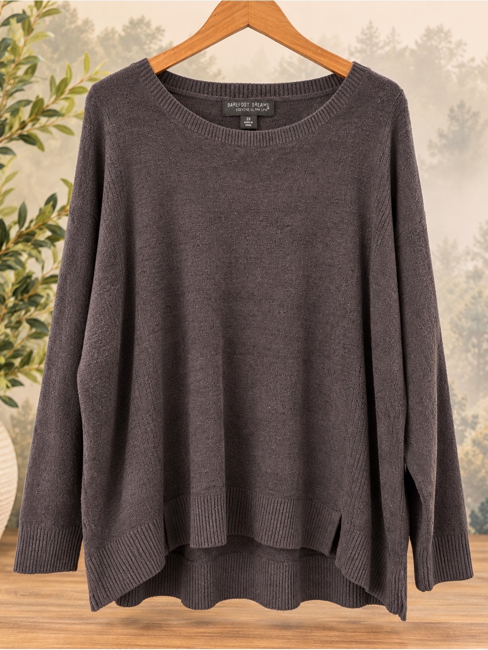 Barefoot Dreams 2X CozyChic Ultra Lite Sweater